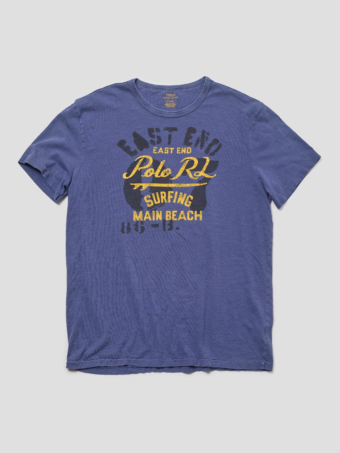 Vintage Polo Ralph Lauren Yellow & Blue Surf Tee