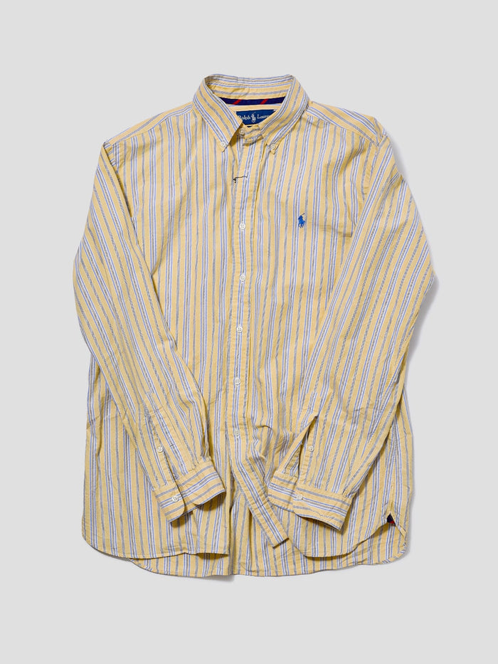 Vintage Ralph Lauren Yellow Striped Shirt