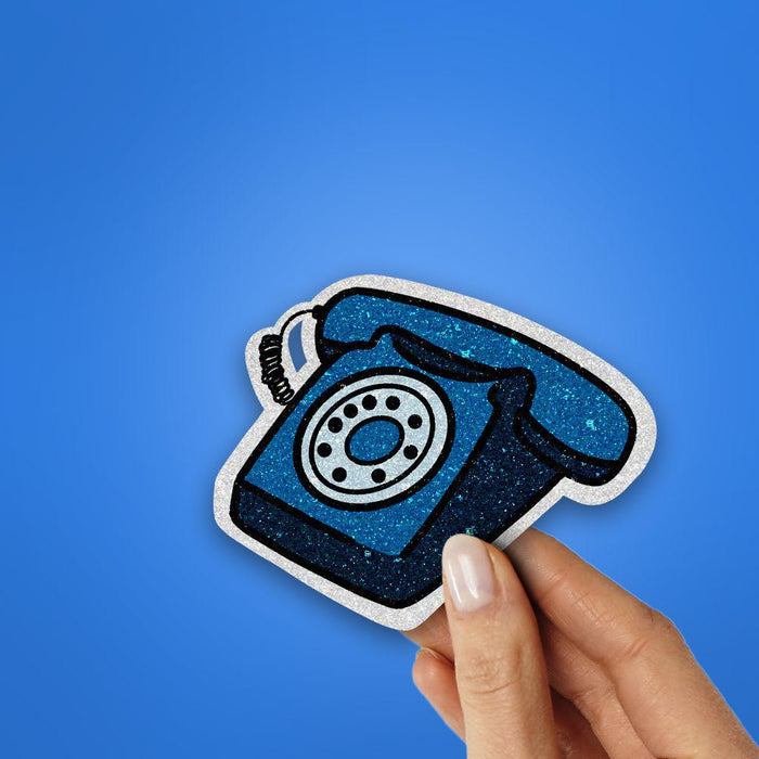 Vintage telephone Glitter Sticker - Glitter Stickers | STICK IT UP