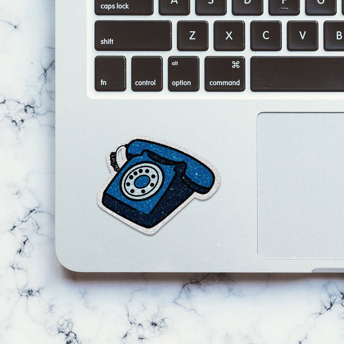 Vintage telephone Glitter Sticker - Glitter Stickers | STICK IT UP