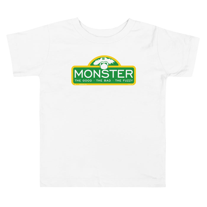 Wallzilla Jr. (Toddler white t-shirt)-The Red Seat boston red sox green monster as sesame street sign