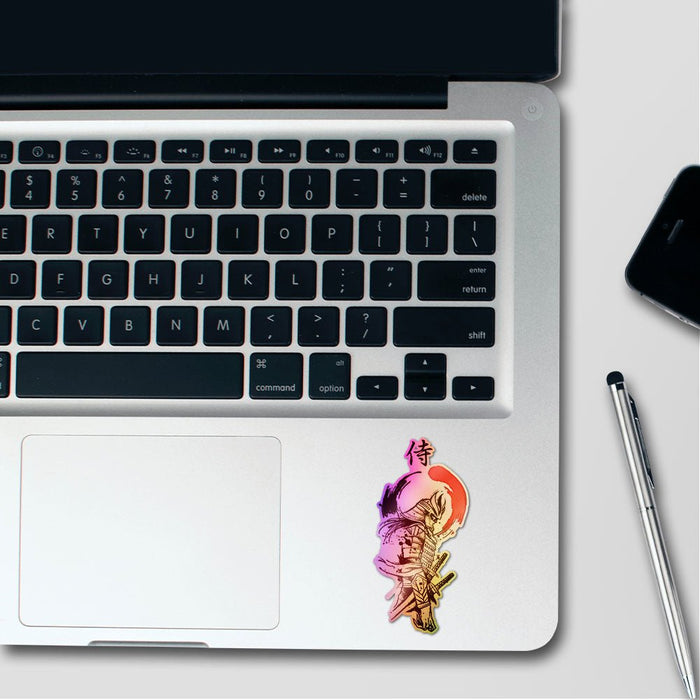 Warrior Red Holographic Stickers - Holographic stickers | STICK IT UP