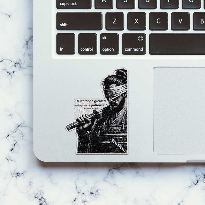 Warrior's Patience Glitter Sticker - Glitter Stickers | STICK IT UP