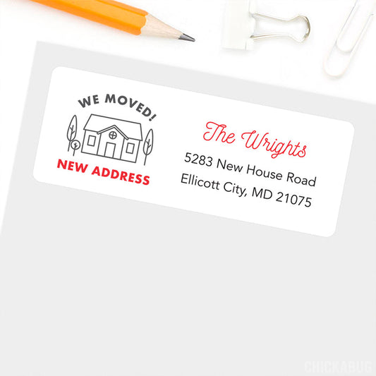 "We Moved!" Change of Address Labels