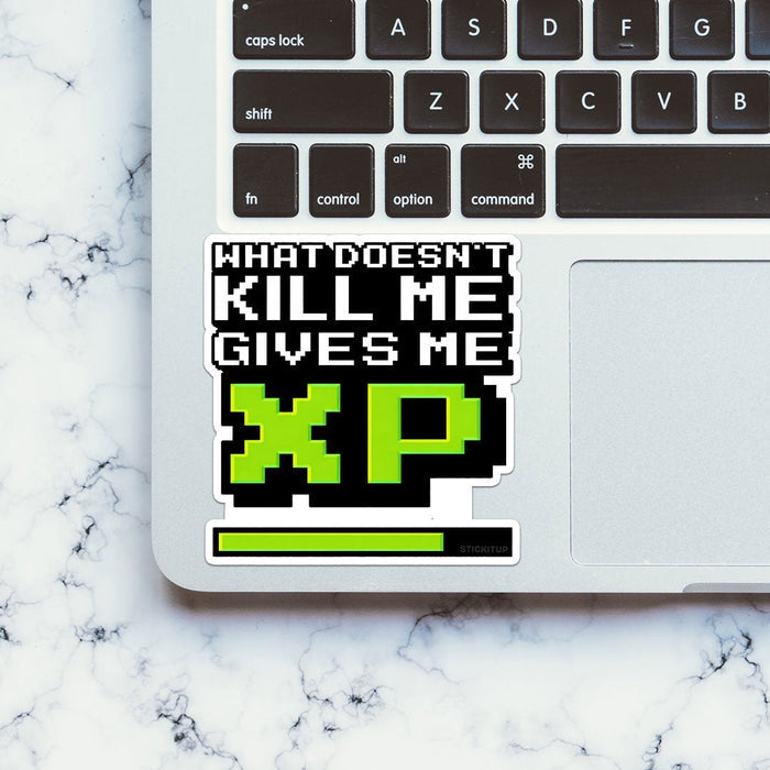 What Doesnt Kill Me Gives Me XP Sticker - Stickers | STICK IT UP
