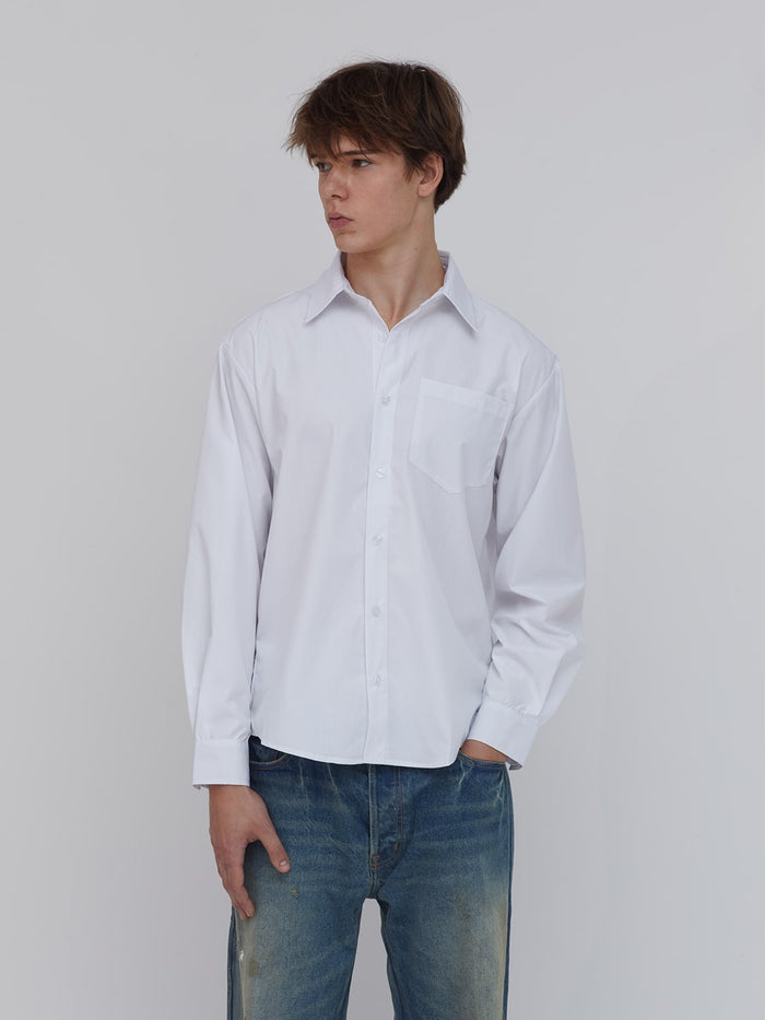 white poplin shirt one dna