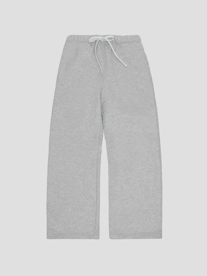 Wide-Leg Sweatpants in Heather Gray