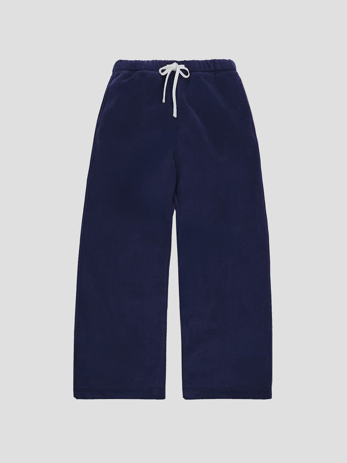 Wide-Leg Sweatpants in Navy