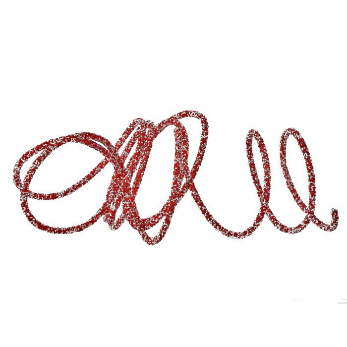 Wired Micro Beaded Rope, Red
