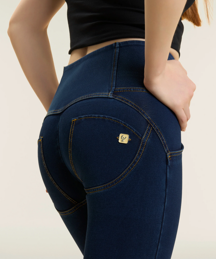 WR.UP Skinny Button High Waist With Seams (Freddy)