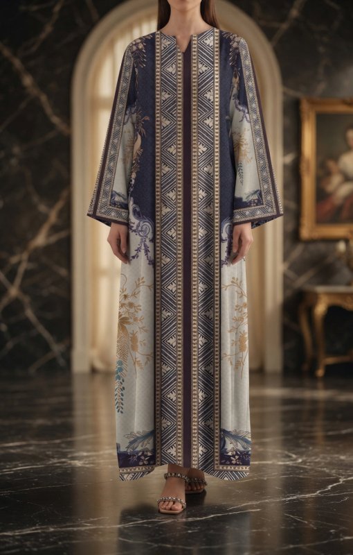 Zarqash Ivory Nights Kaftan
