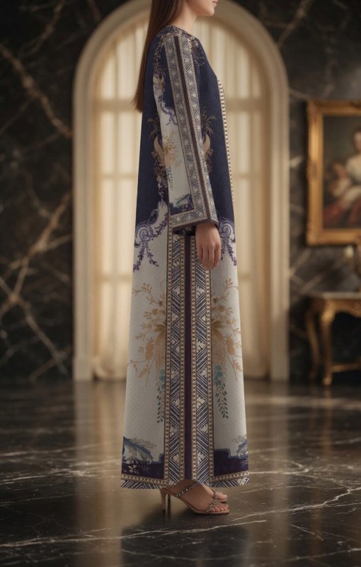 Zarqash Ivory Nights Kaftan